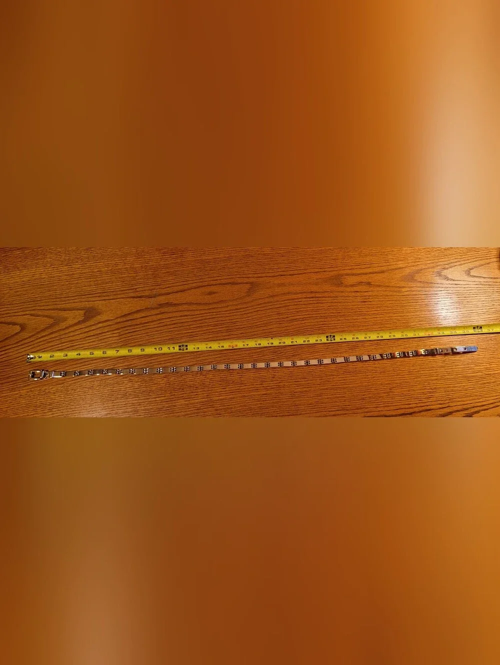 Slim Silver Chain-Link Waist Belt